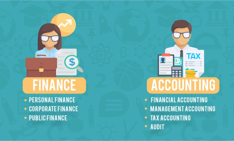 finance vs accounting