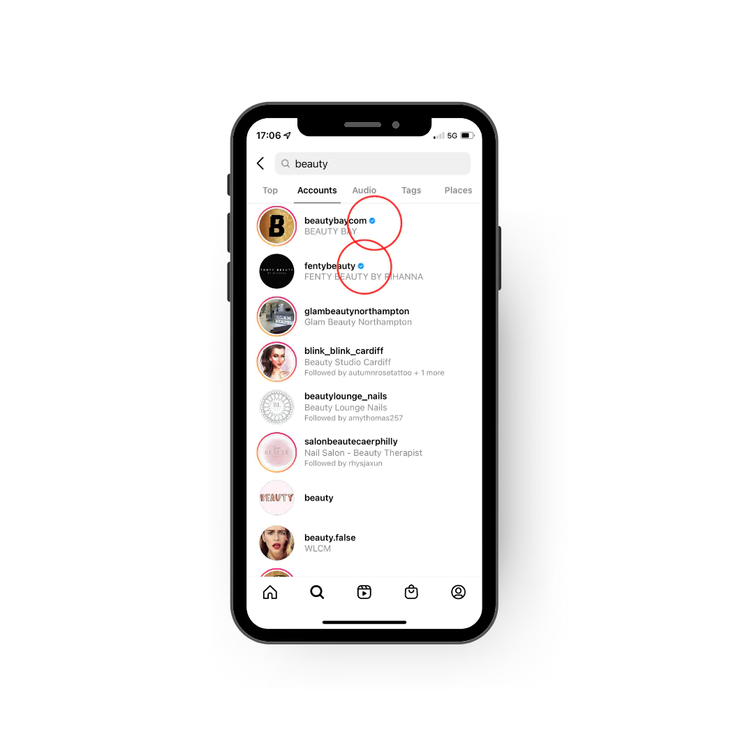 search-results-with-blue-check